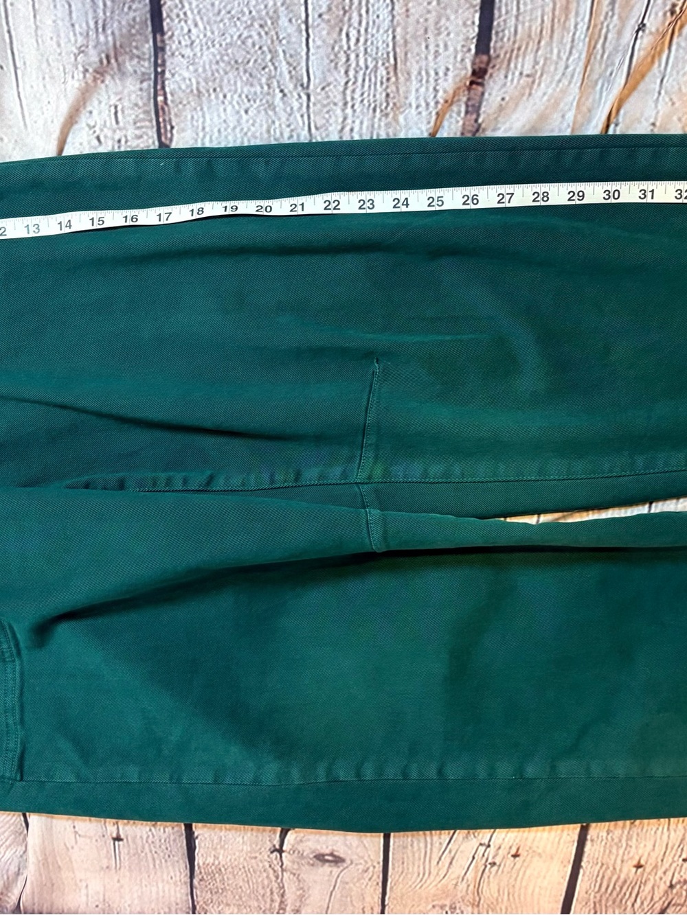 Risen Look at Me High Rise Green Ankle Cuffed Barrel Jeans - Picture 6 of 6
